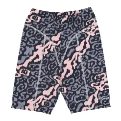 Leoparden Radhose Pink/Grau