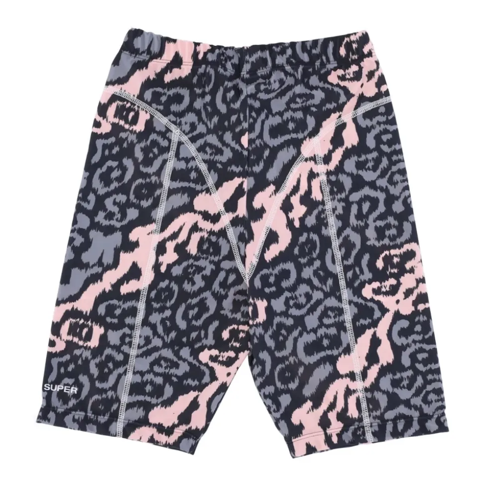 Leoparden Radhose Pink/Grau