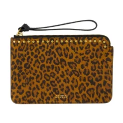 Leopardenmuster Leder Handtasche Pouch