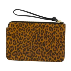 Leopardenmuster Leder Handtasche Pouch