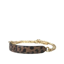Leopardenmuster Leder Schulterriemen