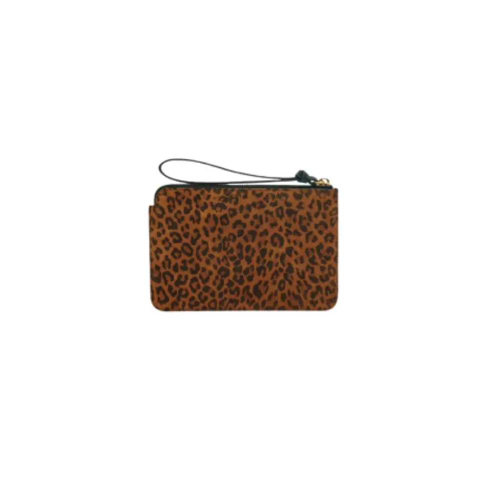 Leopardenmuster Wildleder Tasche