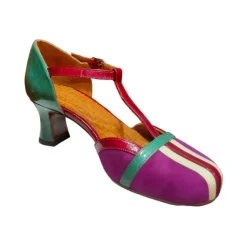 Lila Lackleder Mary Jane Schuhe
