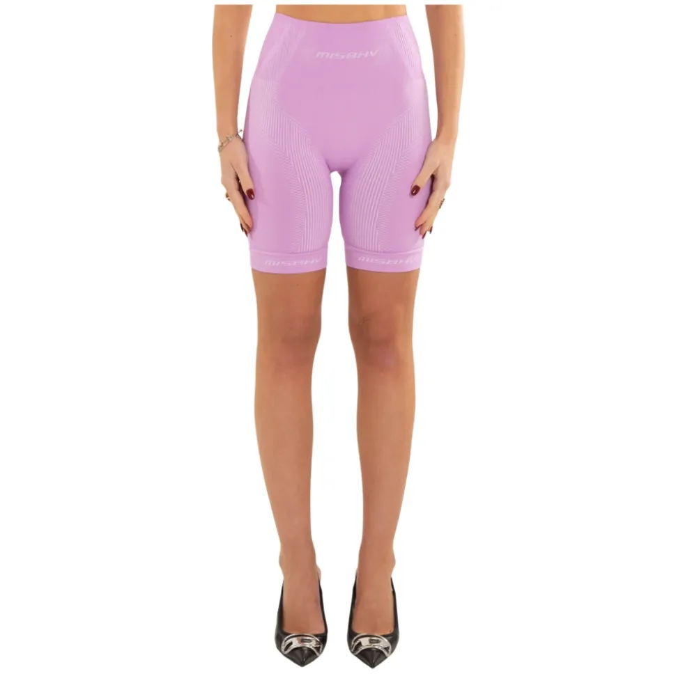 Lila Sport Biker Shorts