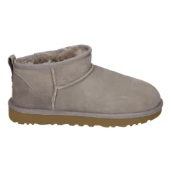Lila Wildleder Damen Stiefeletten