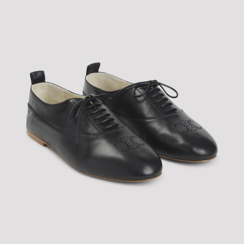 Lise Perforated Triomphe Richelieu Derbies