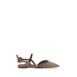 Lite Slingback Ballerinas mit FF-Stickerei