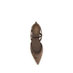 Lite Slingback Ballerinas mit FF-Stickerei