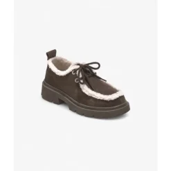 Lockige Braune Winterstiefel