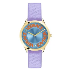 LOGO HALO Damenuhr Lila Gold