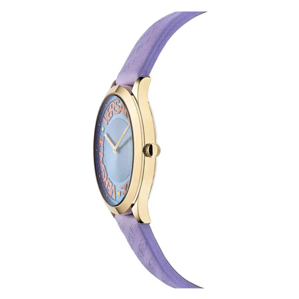 LOGO HALO Damenuhr Lila Gold