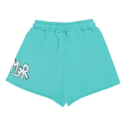 Logo Mint Shorts Elastischer Kordelzug Baumwolle