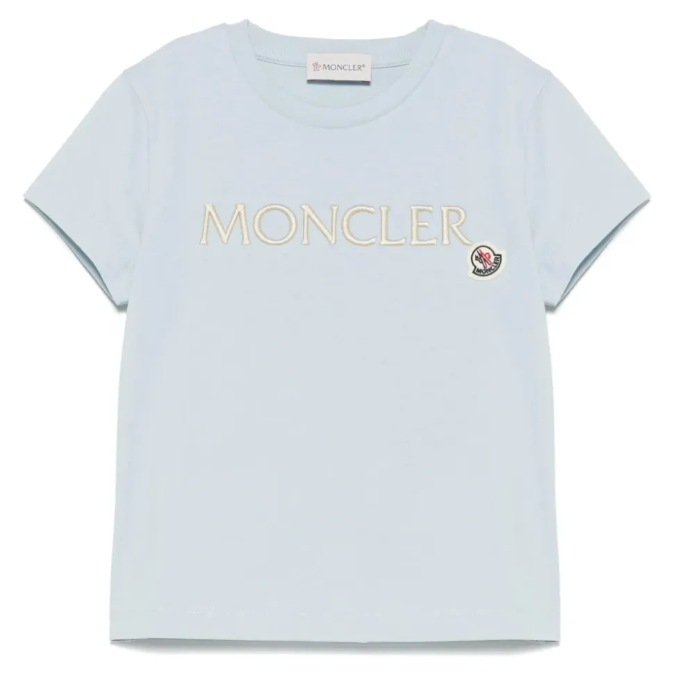 Logo Patch Rundhals T-Shirt