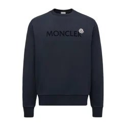 Logo Patch Sweatshirt Klassisch Navy