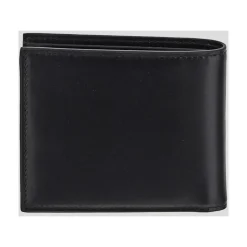 Logo Print Leder Brieftasche