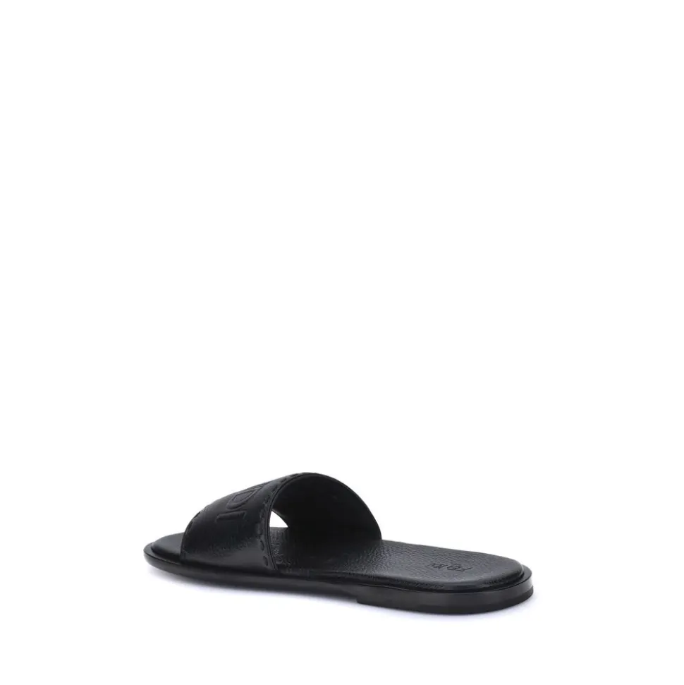 Logo Sandalen mit Selleria Naht