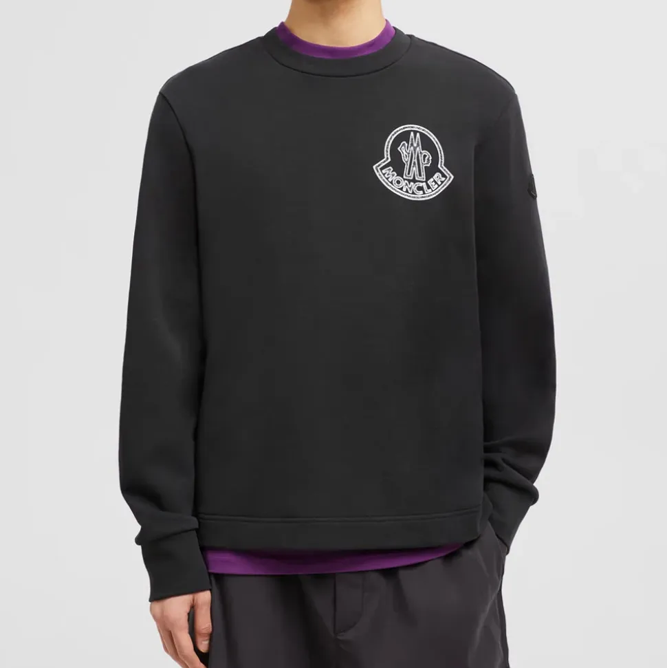 Logo Sweatshirt Schwarz Langarm