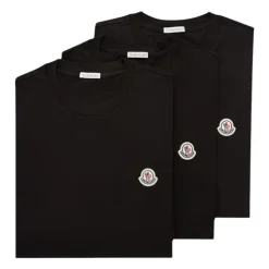 Logo-Patch Baumwoll-T-Shirt (3er-Pack)