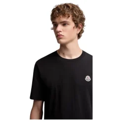 Logo-Patch Baumwoll-T-Shirt (3er-Pack)