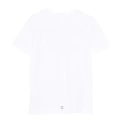 Logo-Print T-Shirt weiß kurze Ärmel