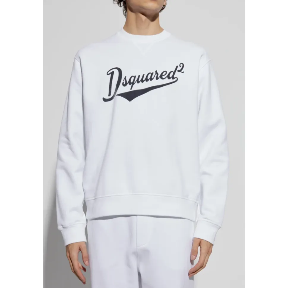 Logo-Sweatshirt mit Samt-Finish