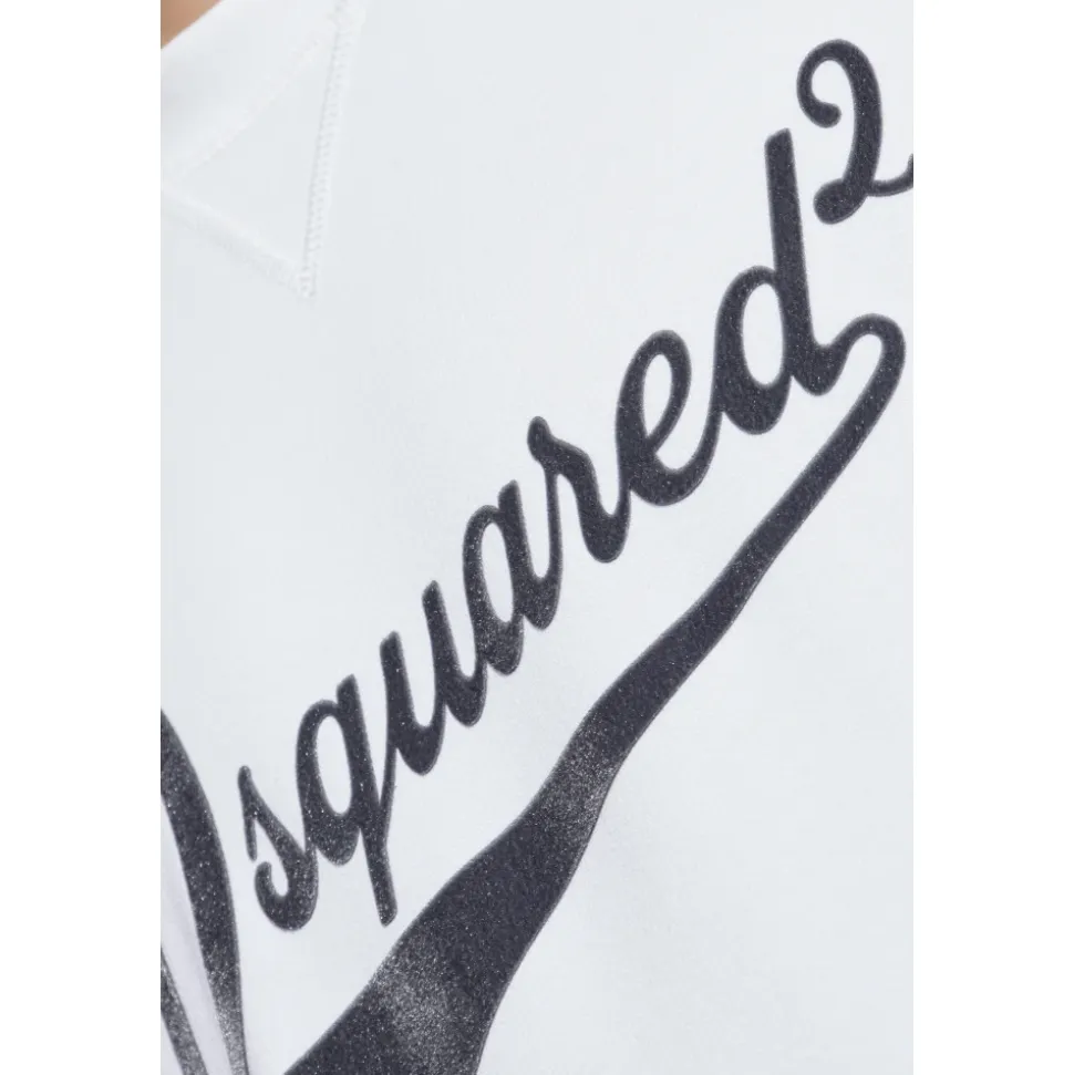 Logo-Sweatshirt mit Samt-Finish