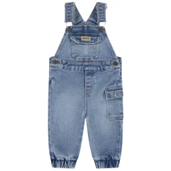 Loose Fit Cargo Latzhose in Blau