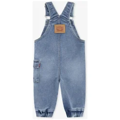 Loose Fit Cargo Latzhose in Blau
