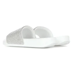 Lord Nermal Slides Rhinestone White