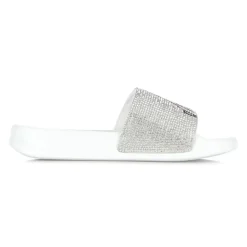 Lord Nermal Slides Rhinestone White