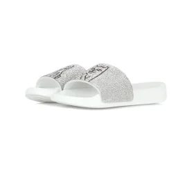 Lord Nermal Slides Rhinestone White