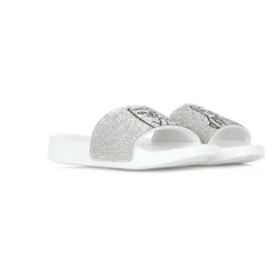 Lord Nermal Slides Rhinestone White