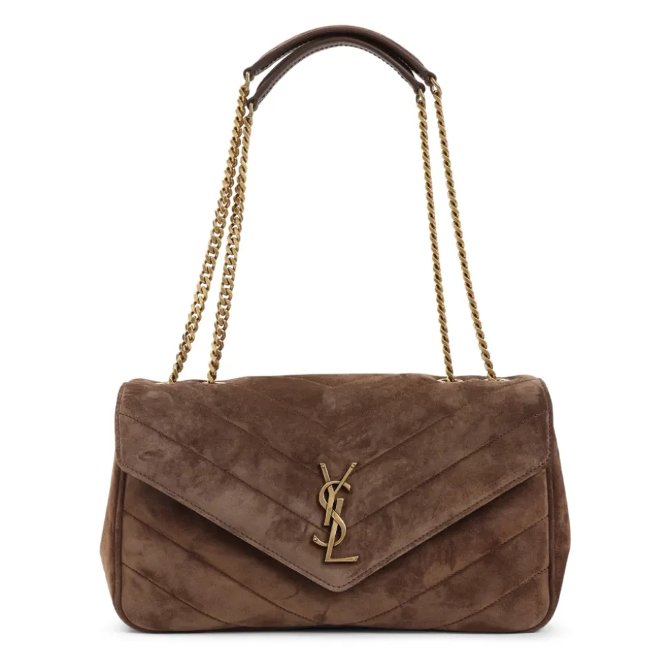 Loulou Medium Matelassé Wildledertasche