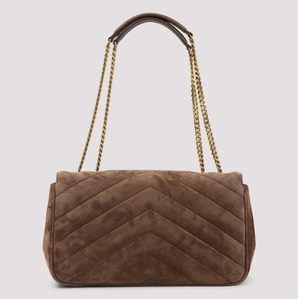 Loulou Medium Matelassé Wildledertasche