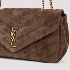 Loulou Medium Matelassé Wildledertasche