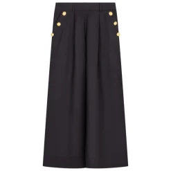 Lässige Baumwollhose in Orange
