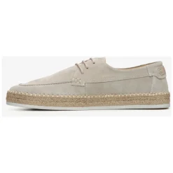 Luxuriöse beige Schnür-Mokassins