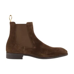 Luxuriöse Braune Wildleder Chelsea Stiefel