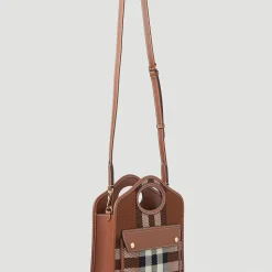 Luxuriöse Check Mini Schultertasche