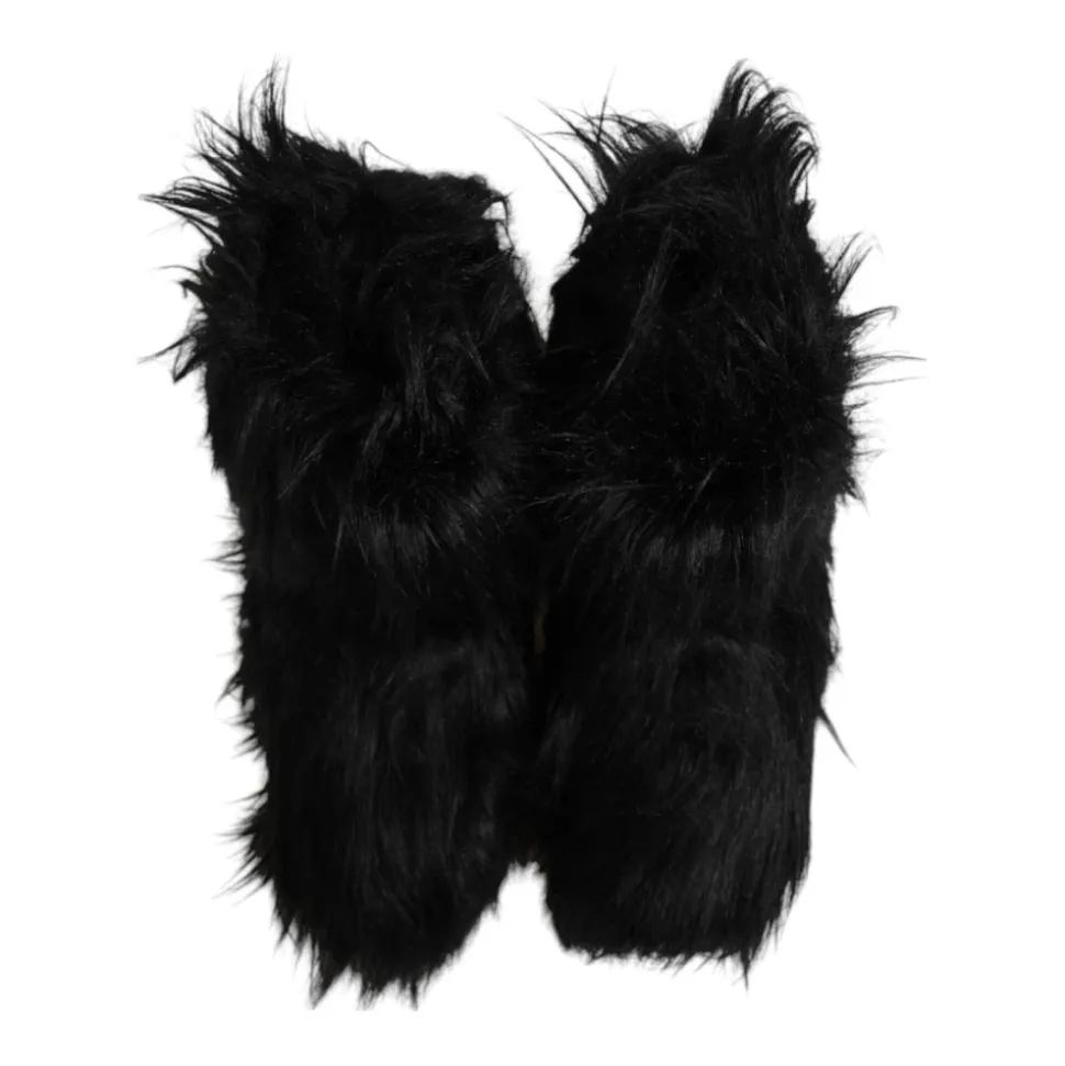 Luxuriöse Faux Fur Mid-Calf Stiefel
