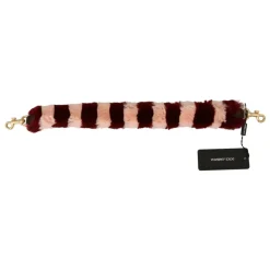 Luxuriöser Bordeaux Pink Pelz Schultergurt