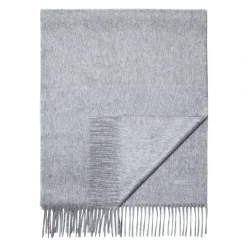 Luxuriöser Cashmere Schal Dunkelblau mit Fransen
