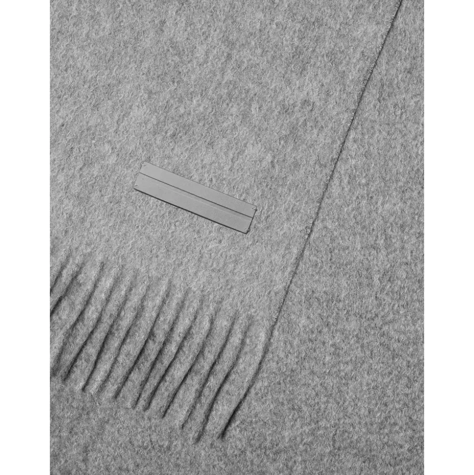 Luxuriöser Cashmere Schal Dunkelblau mit Fransen