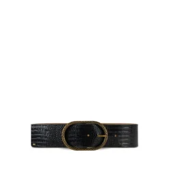 Luxuriöser Leder Gürtel Nero