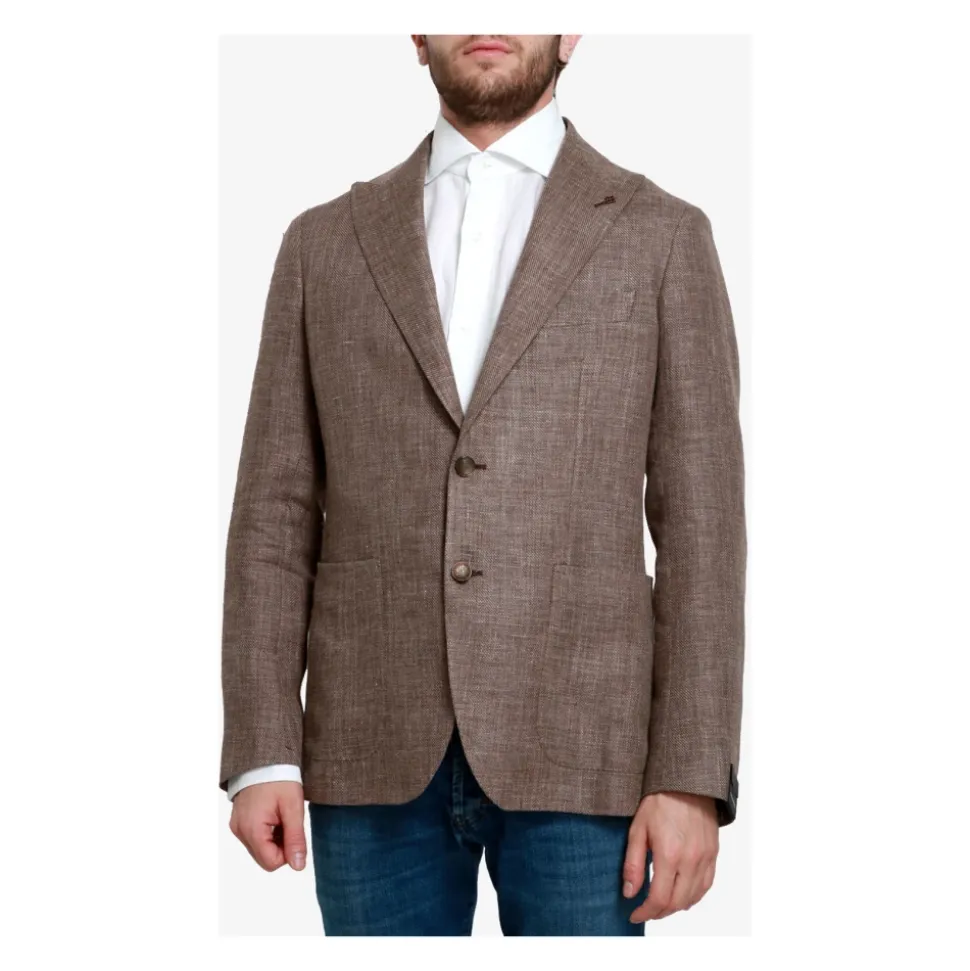 Luxuriöser Leinen-Woll-Blazer