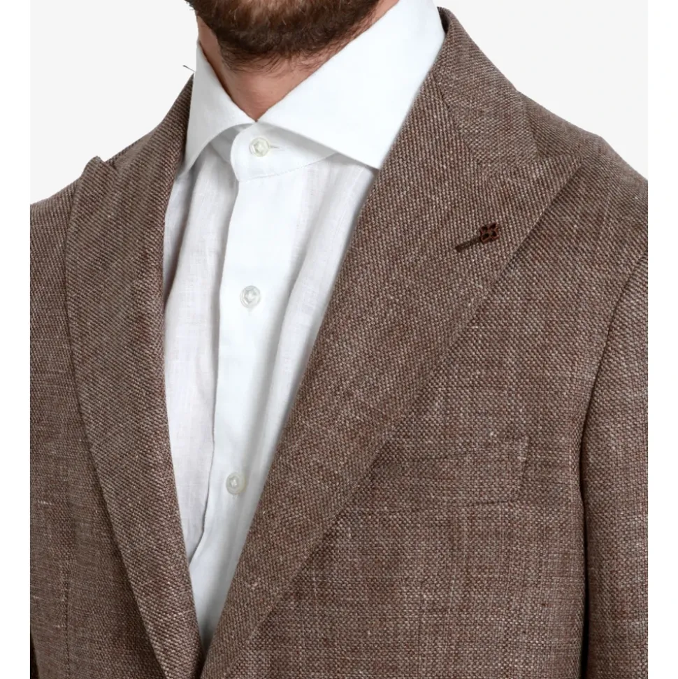 Luxuriöser Leinen-Woll-Blazer