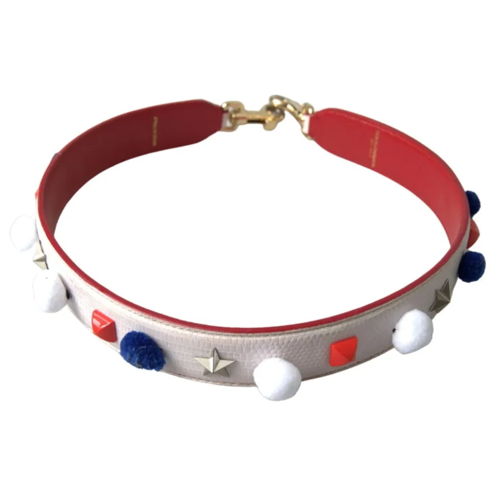 Luxuriöser Multicolor Studded Lederriemen
