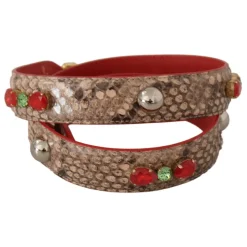 Luxuriöser Python Leder Taschengurt
