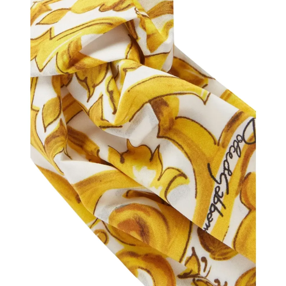 Majolika-Print Popeline Haarband