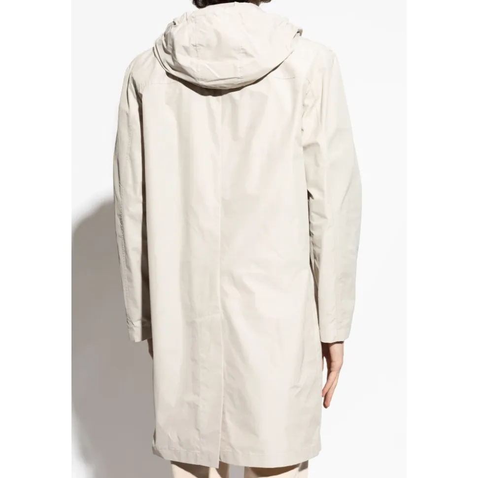 Mantel mit abnehmbarer Kapuze